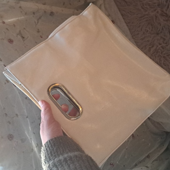 Mod 60s Style Pastel Pearl Color Block Handbag - Picture 3 of 6